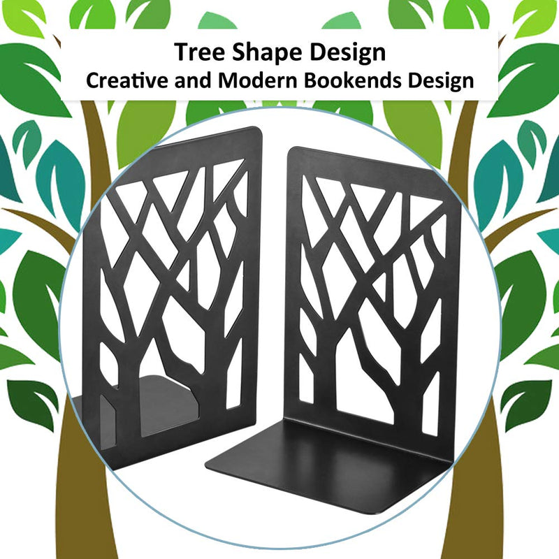 [Australia - AusPower] - Book Ends, Bookends, Book Ends for Shelves, Bookends for Shelves, Bookend, Book Ends for Heavy Books, Book Shelf Holder Home Decorative, Metal Bookends Black 1 Pair, Bookend Supports, Book Stoppers 