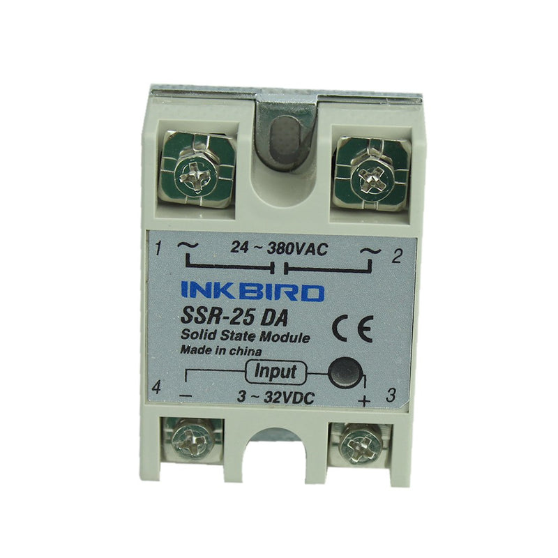 [Australia - AusPower] - Inkbird AC 100 to 240V ITC-100VH Digital PID Thermostat Temperature Controller 25DA SSR K Thermocouple White Heat Sink ITC-100VH+25ASSR+K+WHHS 
