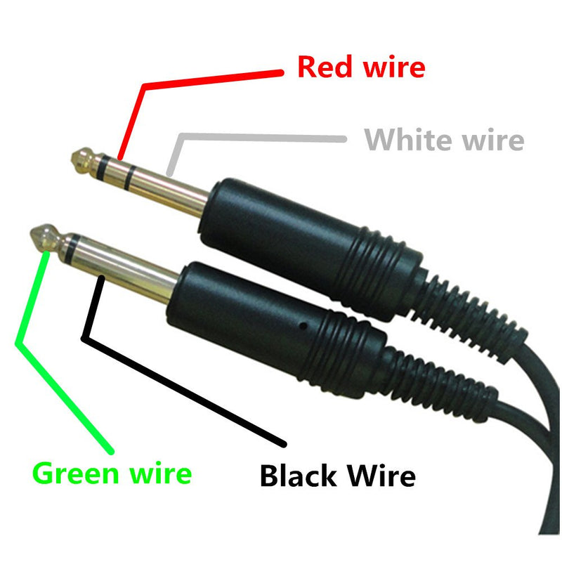 [Australia - AusPower] - UFQ Mono Aviation Headset Replacement Cable Free with a Super high Density Sponge with O Ring 