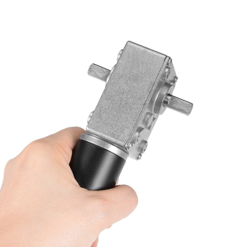 [Australia - AusPower] - uxcell Double Shaft Worm Gear Motor DC 12V 3RPM High Torque Speed Reduction Motor with Metal Gearbox 