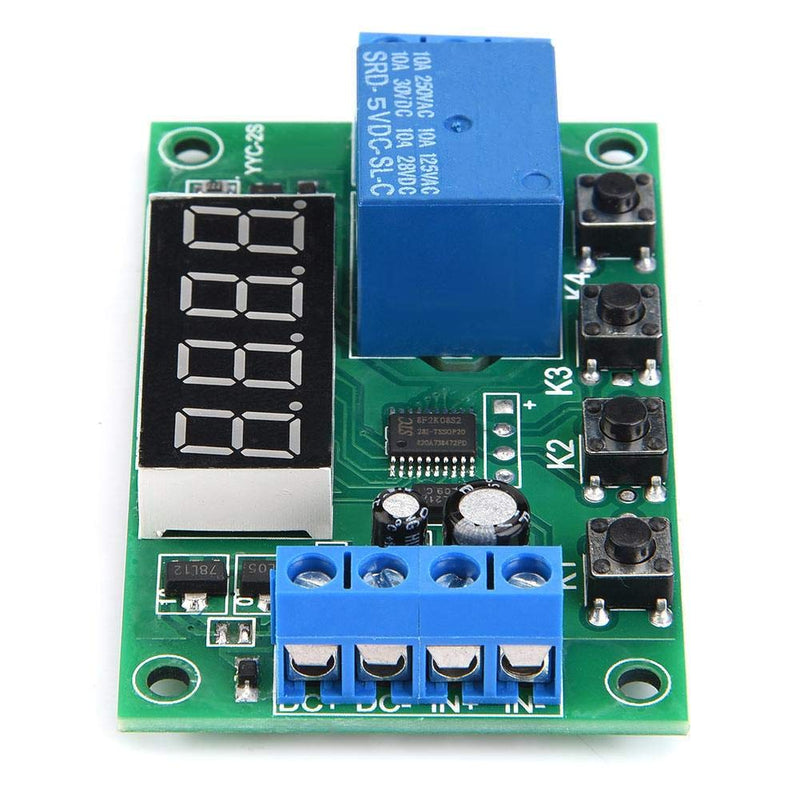 [Australia - AusPower] - Timer Relay, YYC-2S Automation Control Switch Module Adjustable Plastic Relay LED Display for Solenoid Valve, Water Pump, Motor, Light Belt,etc(5V) 