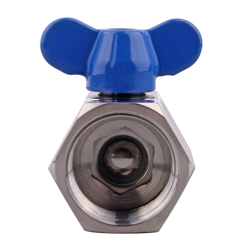 [Australia - AusPower] - DERNORD Stainless Steel Mini Ball Valve NPT Thread (3/4" Female&Male) 3/4 Inch Pack of 1 