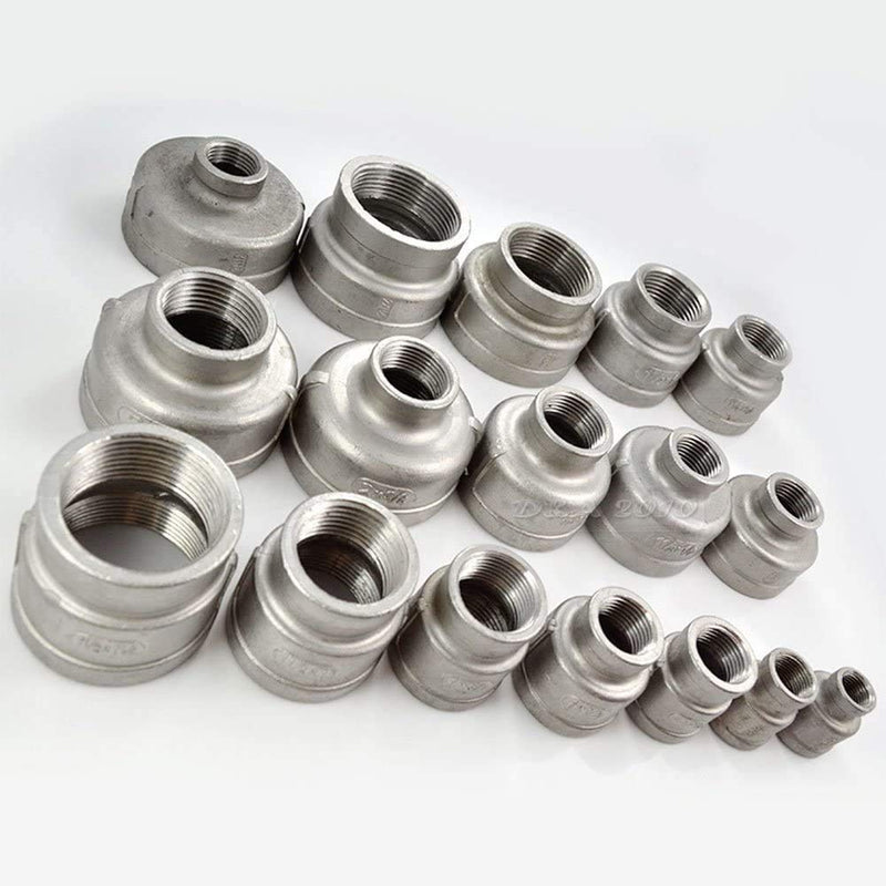 [Australia - AusPower] - 1" x 3/4" Reducing Coupling,Stainless Steel 304 NPT Female Threaded Cast Pipe Fitting,Nipple 1" x 3/4" 