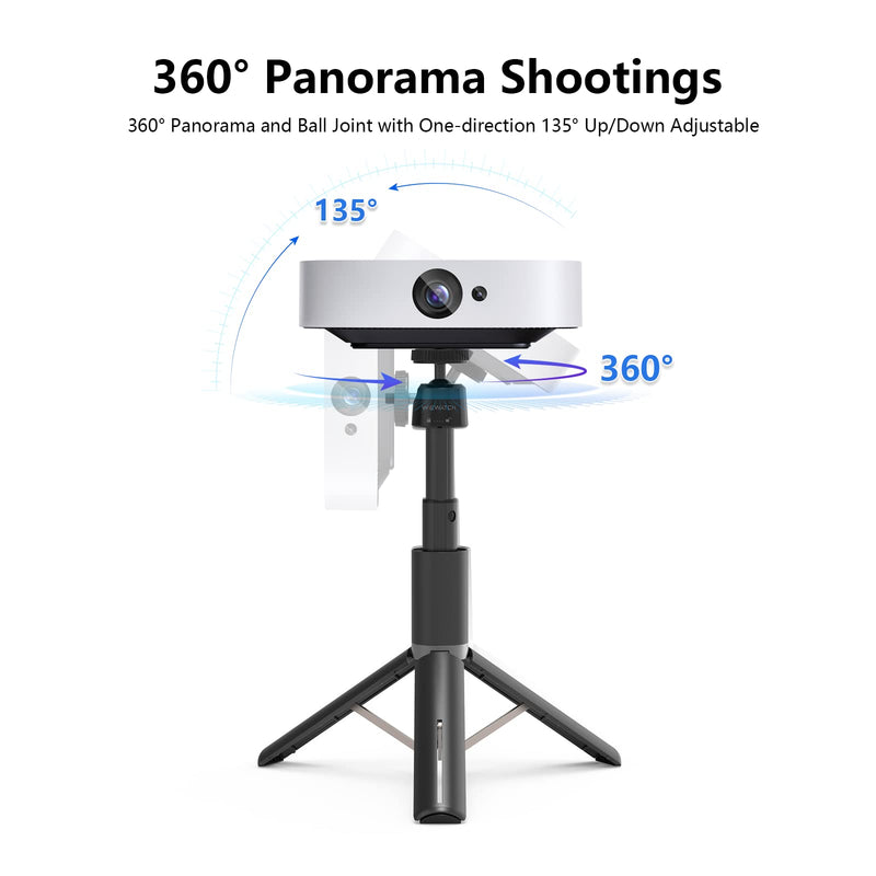 [Australia - AusPower] - WEWATCH Projector Tripod Stand PS101, Lightweight Tripod Stand, Compact, Aluminum Alloy Portable Projector Stand with 360° Ball Head for Projectors, Cell Phone, IP Camera and Webcam 