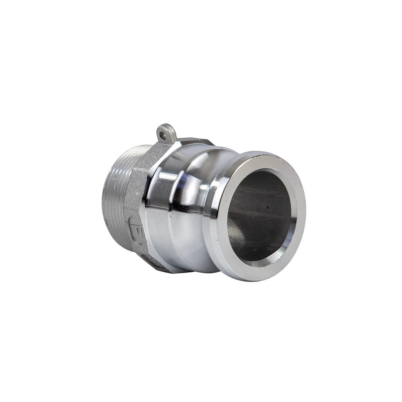 [Australia - AusPower] - Quafwia 2 pcs Aluminum camlock Fittings (1-1/2" Type F) Cam & Groove Hose Fittings, cam Lock Fittings Male Adapter x Hose Shank cam Lock Fittings camlock Coupling (1-1/2'') 1.5‘’ 