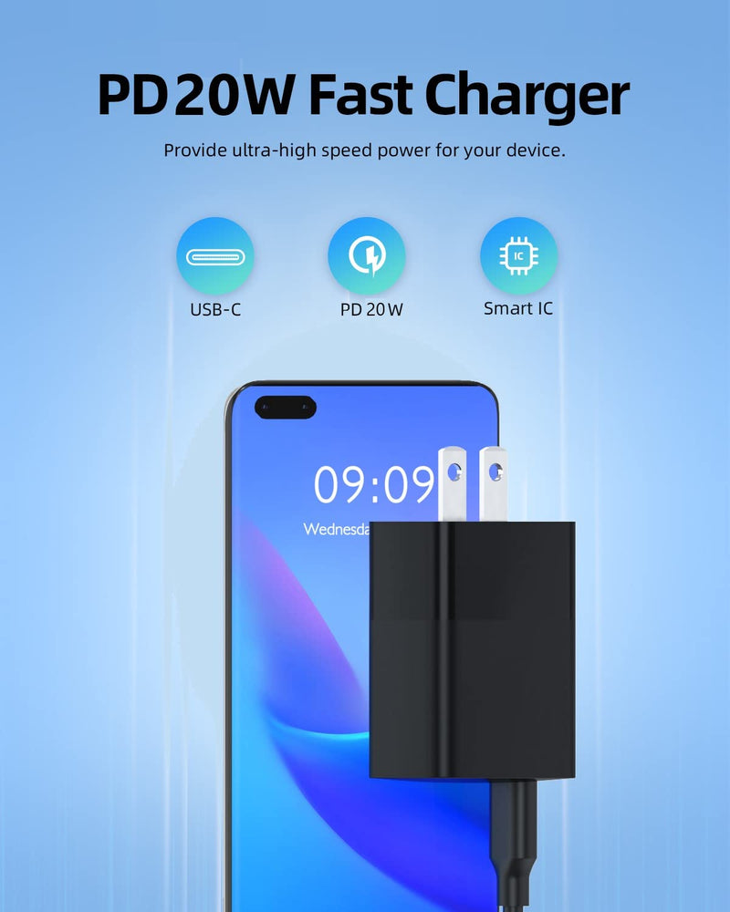 [Australia - AusPower] - 20W Type C Charger for Samsung Galaxy A14 5G Phone SM-A146UZKDXAA SM-A146UZKAXAU SM-A146UZKAVZW SM-A146UZKAATT USB C Fast Charging Power Supply Adapter Cord with 1.8M Cable 