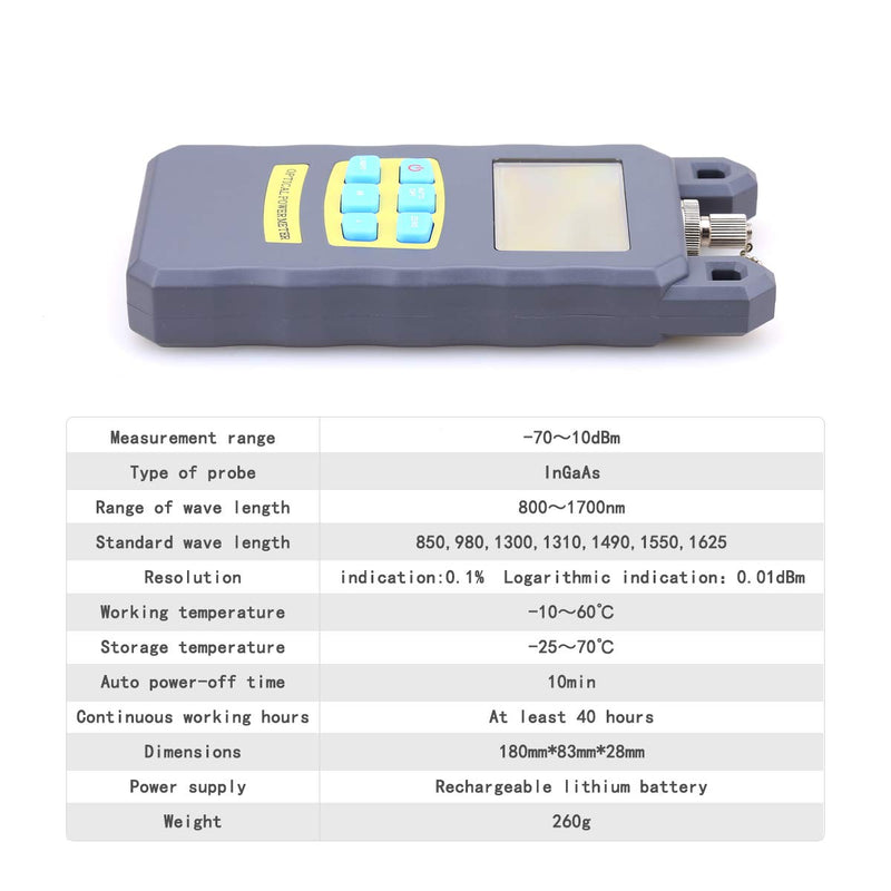 [Australia - AusPower] - Fiber Tool Small Bag with Optical Power Fiber Meter and 30 KM Aluminum Visual Fault Locator Universal Connector Fiber Optic Cable Tester Checker Test Tool for CATV Telecommunications 