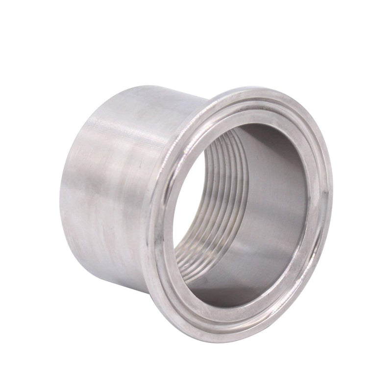 [Australia - AusPower] - DERNORD Sanitary Female Threaded Pipe Fitting to 2 Inch TRI CLAMP OD 64mm Ferrule (Pipe Size: 1-1/2" NPT) Pipe Size: 1-1/2" NPT 