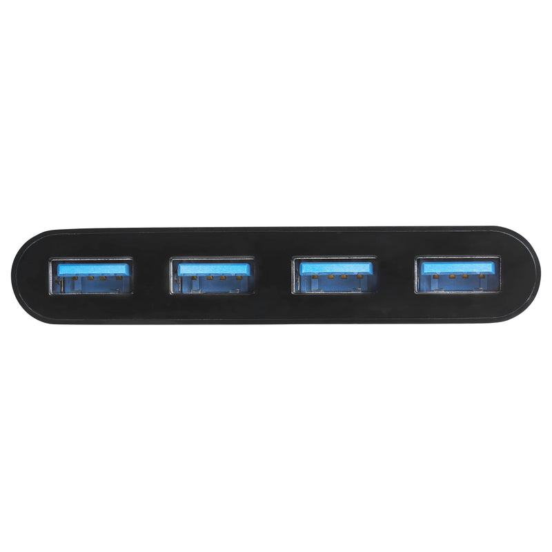 [Australia - AusPower] - StarTech.com 4-Port USB-C Hub - Portable USB-C to 4X USB-A Hub - Bus-Powered USB 3.1 Gen 1 Type-C Hub - USB 3.0 Port Expander (HB30C4AB) 0.6"x1.6"x3.1" Black 