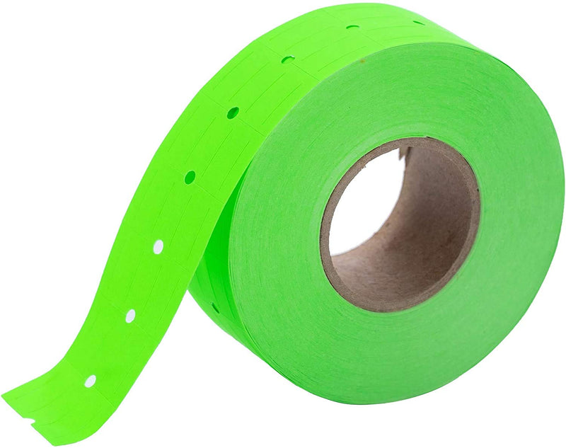 [Australia - AusPower] - Perco 1 Line Fluorescent Green Labels - 1 Sleeve, 8,000 Blank Pricing Labels for Perco 1 Line Price and Date Guns Perco 1 Line "Green" 