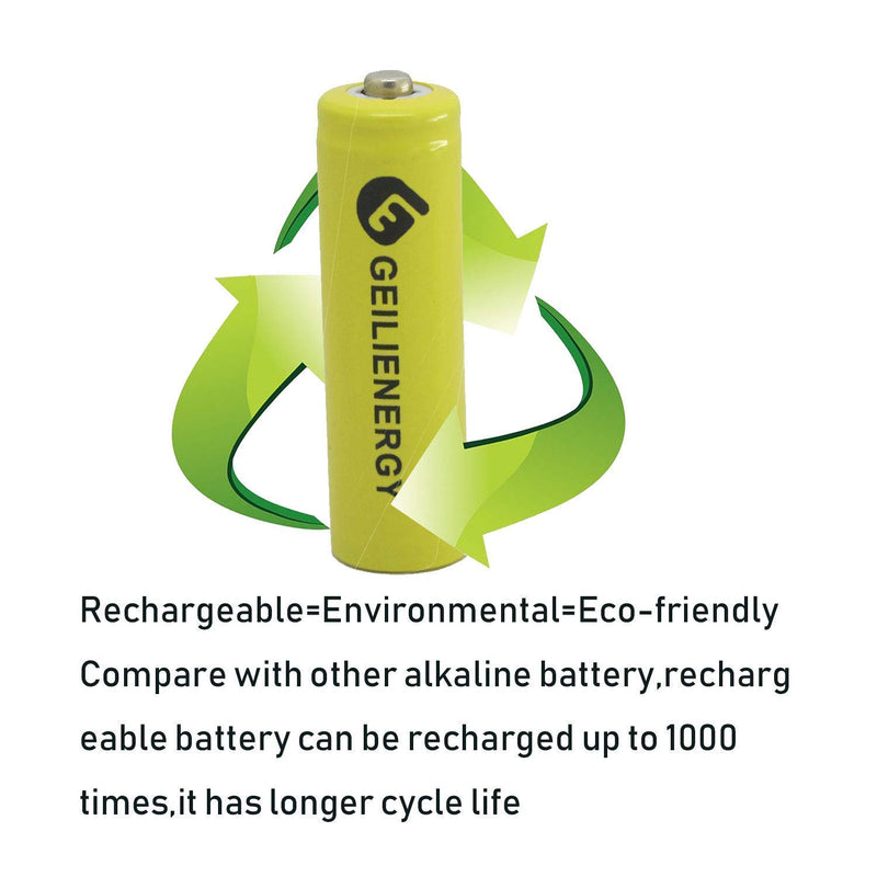 [Australia - AusPower] - 4 Pack BT183342 BT166342 BT162342 Phone Battery with 20PCS AA Rechargeable Batteries for Solar Lights 
