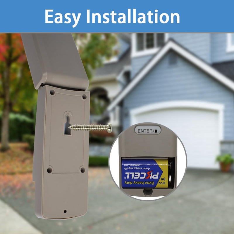 [Australia - AusPower] - Universal Garage Door Opener Keypad, Compatible with liftmaster/Chamberlain/Craftsman Opener with Red/Orange, Yellow, Purple, Green Color Learn Button, Replace G940EV-P2, 878max, 877max, 877LM 