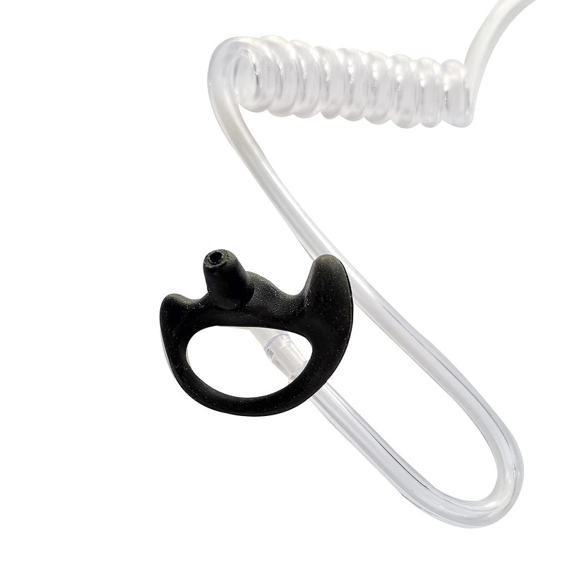 [Australia - AusPower] - RATAOK Replacement Soft Silicone Ear Mold Earplugs Compatible with Motorola Baofeng Kenwood Linton Two-Way Radio Headset(Black, 2 Pairs-Medium) Black 