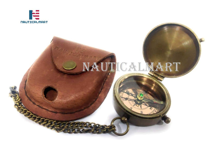 [Australia - AusPower] - Brass Compass Trust in The Lord with All Your Heart Engraved Compass, Proverbs 3: 5-16" Gifts, Confirmation Gift Ideas, Religious Gifts, Missionary Gifts 