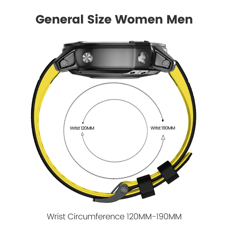[Australia - AusPower] - NotoCity for Fenix 6 Band 22mm Width Soft Silicone Watch Strap for Fenix 7/Fenix 5/Fenix 5 Plus/Fenix 6/Fenix 6 Pro/Forerunner 935/Forerunner 945/Approach S60/Quatix 5 3 Pack 