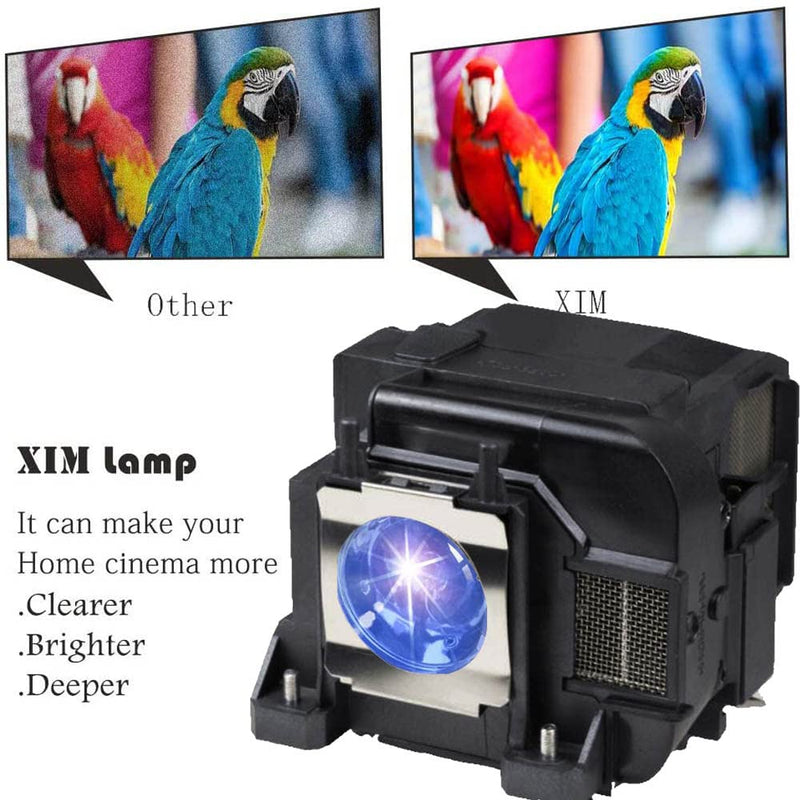 [Australia - AusPower] - XIM ELPLP75 V13H010L75 Replacement Projector lamp Compatible with Epson EB-1930 EB-1935 EB-1940W EB-1945W EB-1950 EB-1955 EB-1960 EB-1965 ELP-LP74 ELP-LP75 H473A H474A H491A Powerlite 1930 1935 1940W 