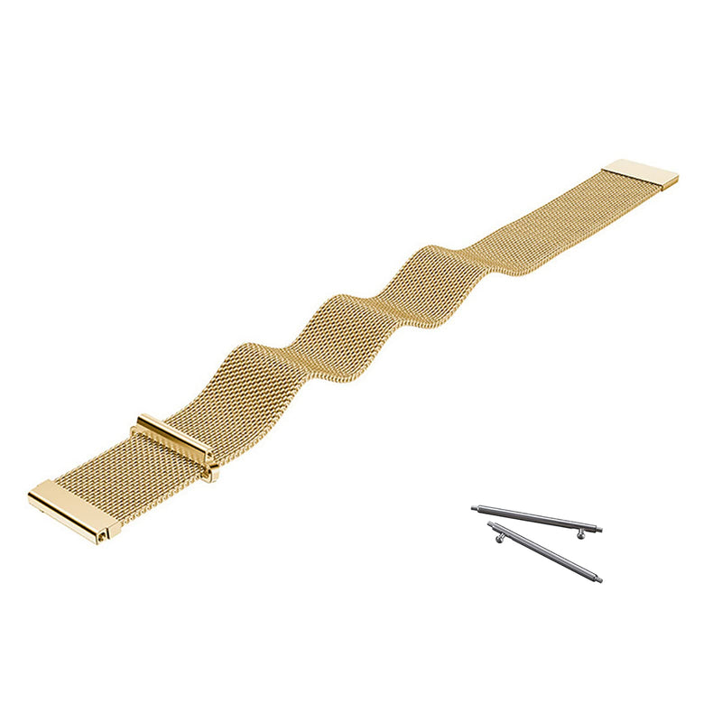 [Australia - AusPower] - Compatible with Galaxy Watch 3 45mm/Samsung Galaxy Watch 46mm/Gear S3 Frontier/Classic Band, 22mm Stainless Steel Strap Replacement for Ticwatch Pro/Samsung Galaxy Watch 46mm Smartwatch Gold 