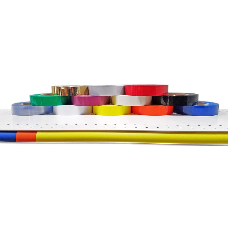 [Australia - AusPower] - Decorative Gondola Shelving Vinyl Insert for Ticket Channel 130' x 1.25", Teal 1 Roll 