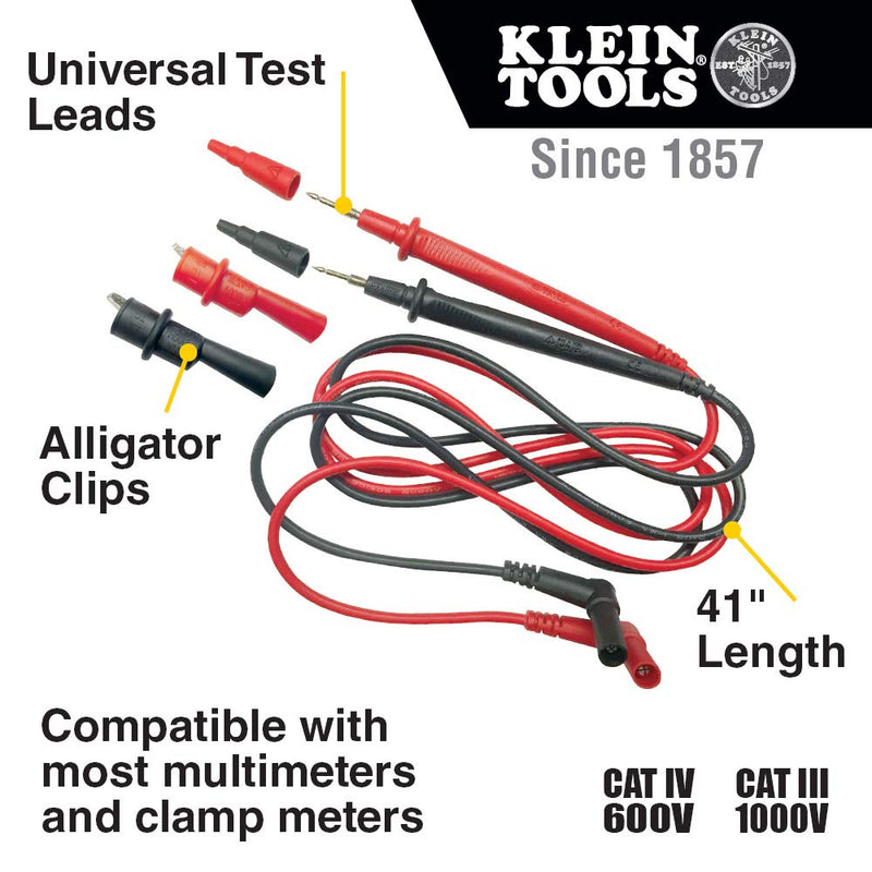 [Australia - AusPower] - Replacement Test Lead Set, Right Angle Klein Tools 69410 