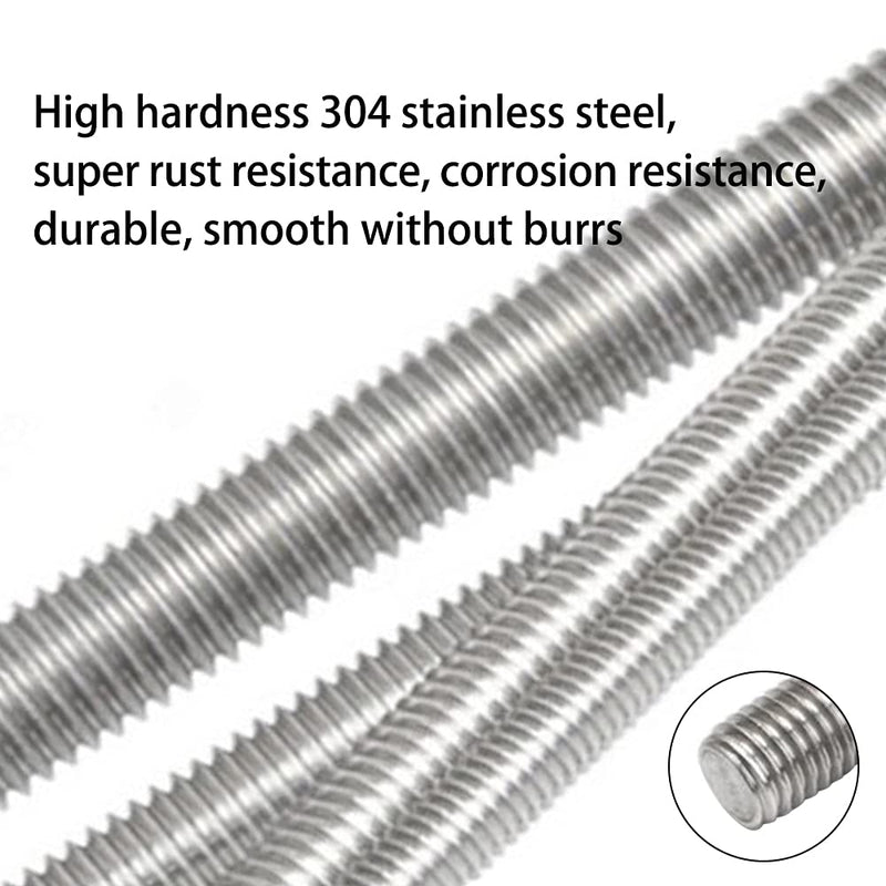 [Australia - AusPower] - Buefall 304 Stainless Steel M2-0.4 Fully All Threaded Rod Studs, 250mm Length Long Metric Thread Screws, Right Hand Threads Rods (Pack of 2) M2x250mm 2pcs 