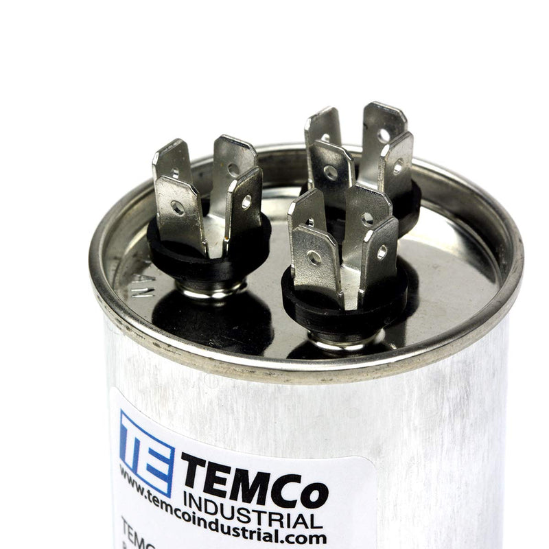 [Australia - AusPower] - TEMCo 45+5 uf/MFD 370-440 VAC Volts Round Dual Run Capacitor 50/60 Hz AC Electric - Lot -1 (Optional uf/MFD, Voltage and Lot Quantities Available) 1 45/5 uf 