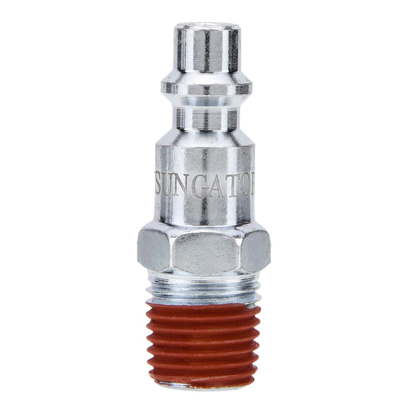 [Australia - AusPower] - SUNGATOR 1/4-Inch NPT Male Industrial Air Plug, Pneumatic Plugs (25-Pack) 