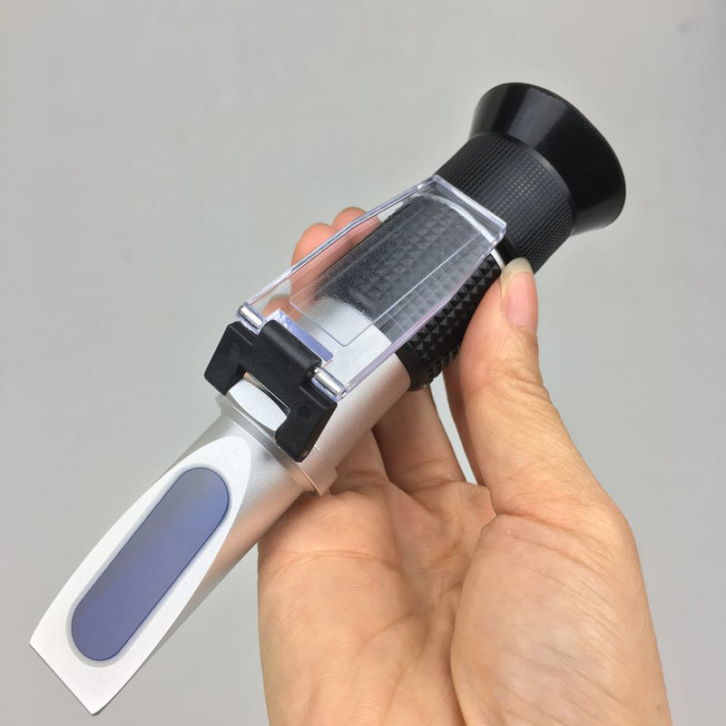 [Australia - AusPower] - Honey Refractometer for Honey Moisture, Brix and Baume, 3-in-1 Uses, 58-90% Brix Scale Range Honey Moisture Tester, with ATC, Ideal for Honey, Maple Syrup, and Molasses, Bee Keeping Supplies 