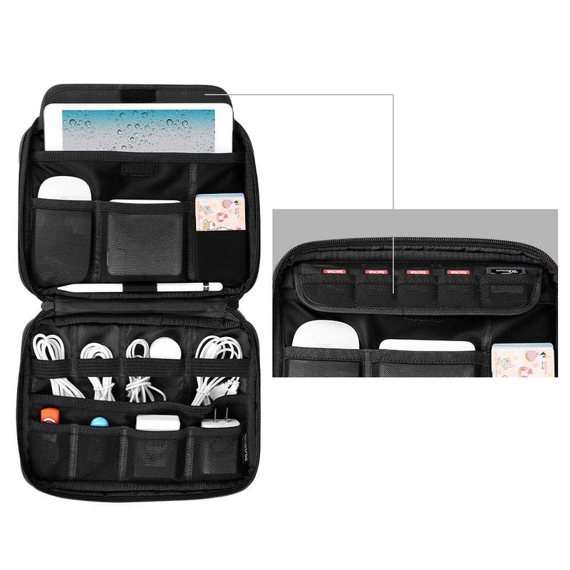 [Australia - AusPower] - Smatree Electronic Organizer Travel Universal Case Gadget Gear Storage Pouch Compatible with 8.3inch iPad Mini 6/ 7.9 inches iPad Mini /Apple Pencil /iPhone 13/13Pro /iPhone 12, Tablet Sleeve Bag 