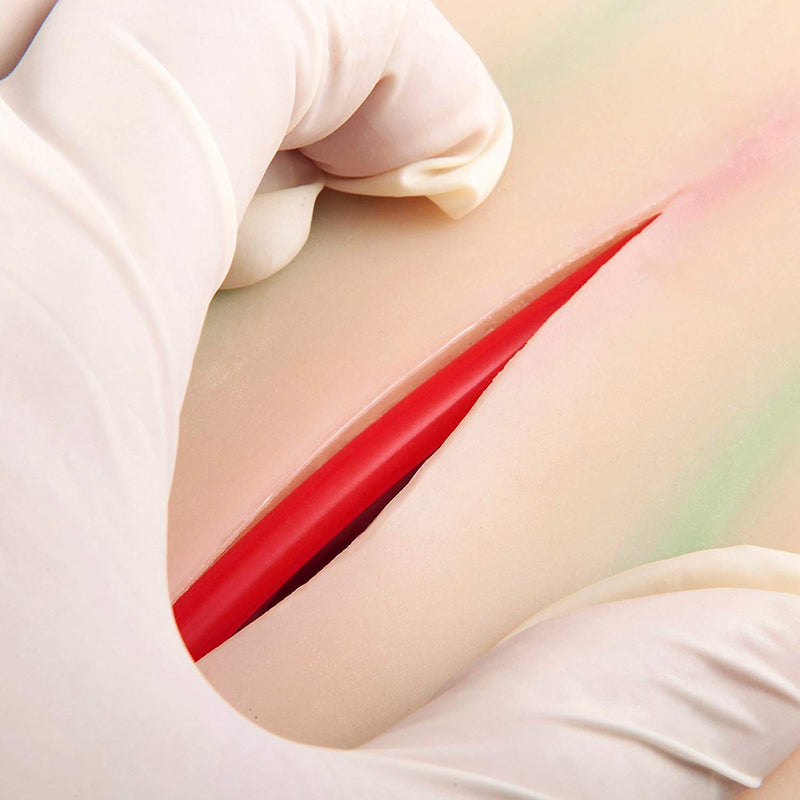 [Australia - AusPower] - Medarchitect Venipuncture IV Injection Training Pad Model with 4 Veins Imbedded and 3 Skin Layers for Medical Students Doctors Nurses Practice 