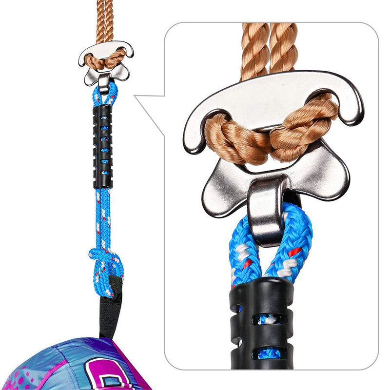 [Australia - AusPower] - BeneLabel Heavy Duty Boat Tow Harness, Tow Rope Quick Connector for Tubing with Stainless Steel Connector, Water Sport Towable Connector 18'' 