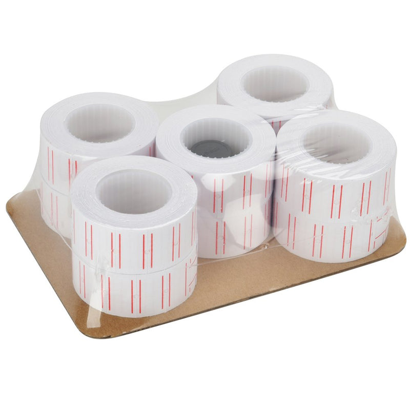 [Australia - AusPower] - MFLABEL 10 Rolls 6000pcs White Price Gun Labels for Mx-5500 