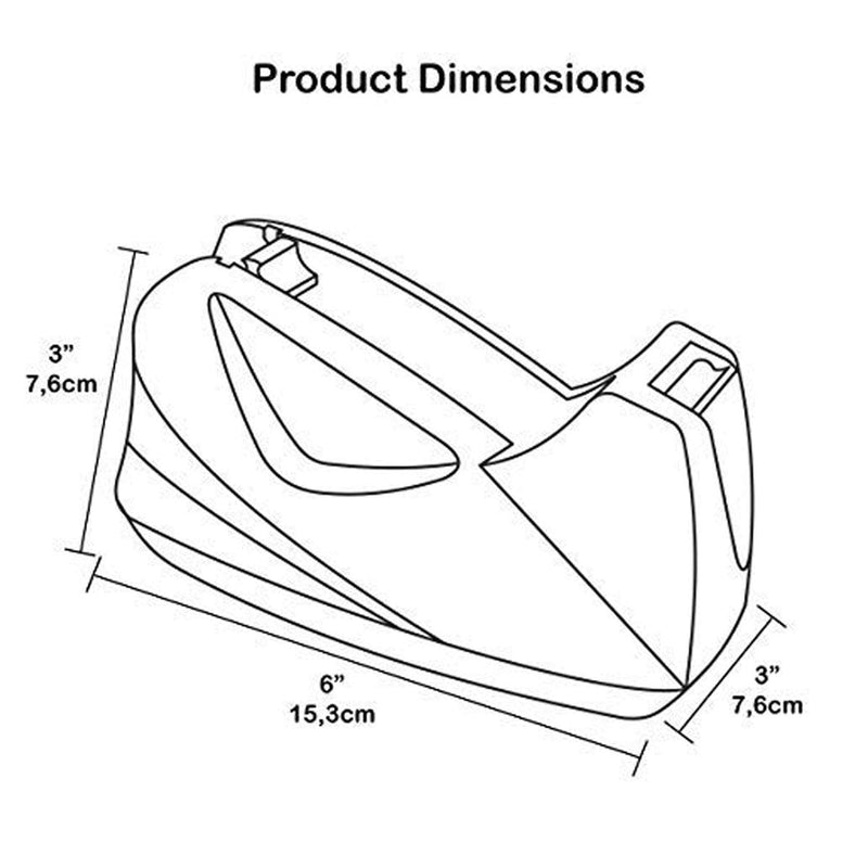 [Australia - AusPower] - Acrimet Premium Desktop Tape Dispenser Non-Skid Base (Heavy Duty) (Purple Color) 