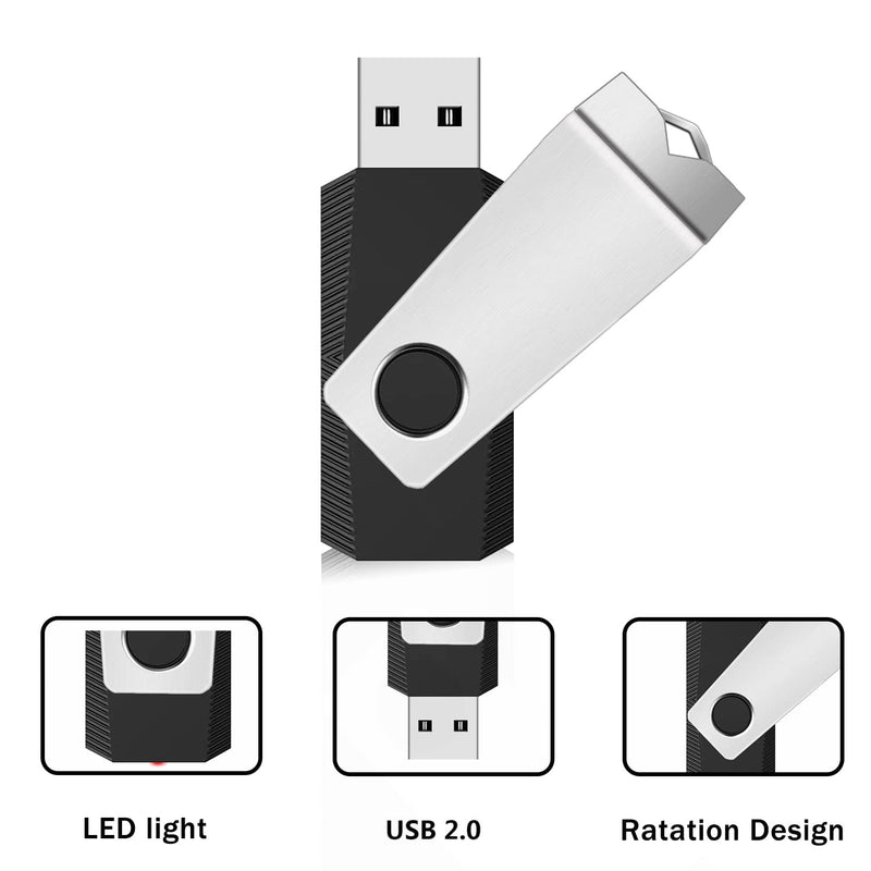 [Australia - AusPower] - 2GB Flash Drive Wooolken USB Flash Drive Thumb Drive Zip Drive USB 2.0 Memory Stick Jump Pen Drive for Portable Data Storage 2GB 1 piece 