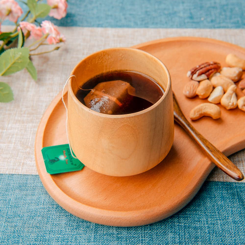 [Australia - AusPower] - Naturoom Wooden Cup, Japanese style Tea Cup, Beer, Coffee Mug, Natural Solid Wood perfect for Cold or Hot Drinks, 200ml (Natural) 