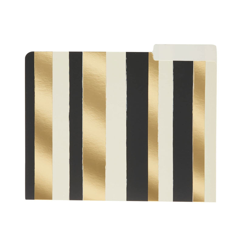 [Australia - AusPower] - Geometric File Folders with 1/3 Cut Tabs, Gold Office Supplies (11.5 x 9.5 in, 12 Pack) 