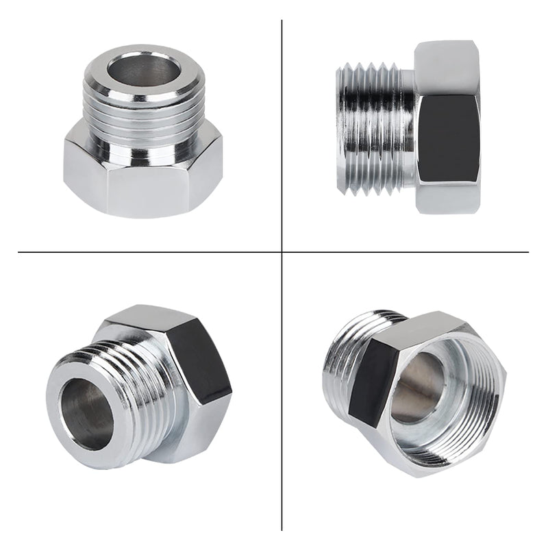 [Australia - AusPower] - TCEUMIK Faucet Adapter Kit Female M22x1 to Male 1/2’’ NPT SUS 304 Stainless Steel Constructed Faucet Pipe Fitting Aerator Adapter Suitable for Commercial Faucet Parts Garden hose 