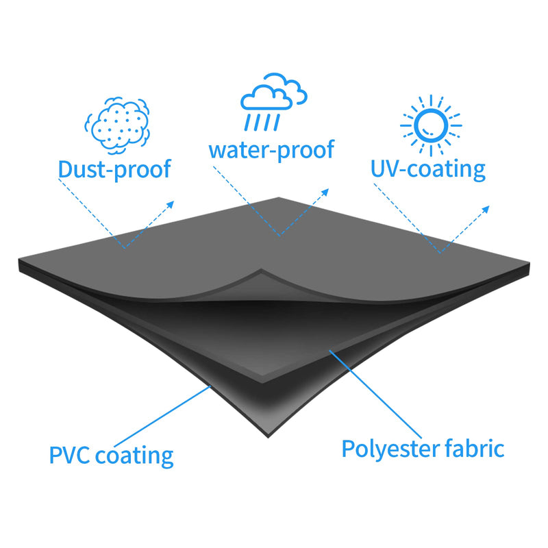 [Australia - AusPower] - Jungda Printer Dust Cover, 600D Waterproof Universal Printer Cover for HP/EPSON/Canon/Brother Printer Protector - 16 x 12 x 8 Inch 16" x 12" x 8" 