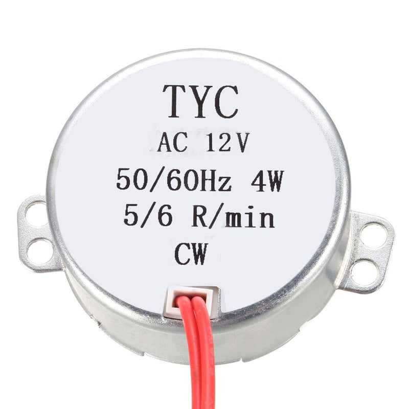 [Australia - AusPower] - uxcell Turntable Synchronous Synchron Motor 50-60Hz 12 VAC CW 4W (5-6RPM) 
