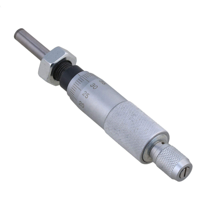 [Australia - AusPower] - Ratchet Micrometer Head Measure Tool,0-25mm Range,+/-0.01mm Accuracy,Plain Thimble,Flat Head nut,Type 3 