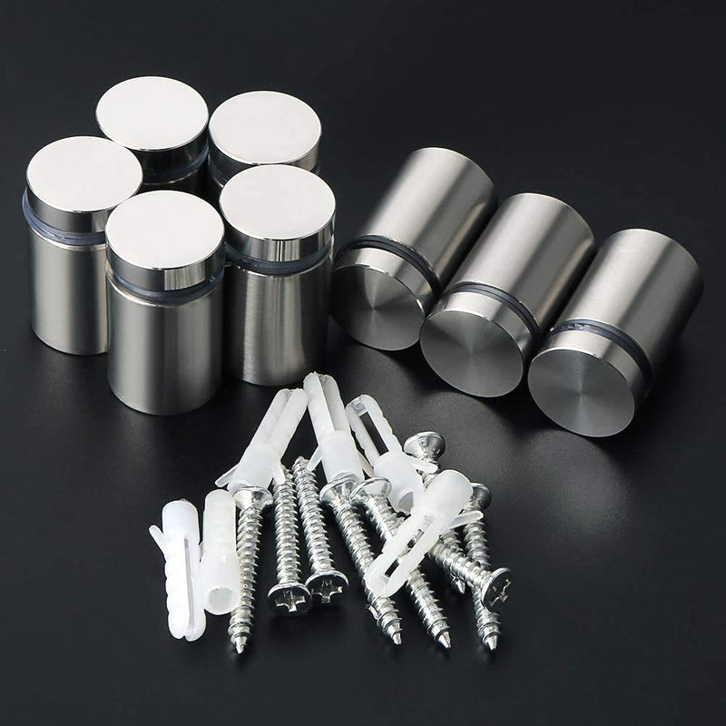 [Australia - AusPower] - GSH 3/4 Inch x 1 Inch Sign Standoffs Mounting Hardware, Wall Standoff Holder Stainless Steel Glass Standoffs Screw for Sign Display, 16 Pack (3/4" x 1") 3/4" x 1" 