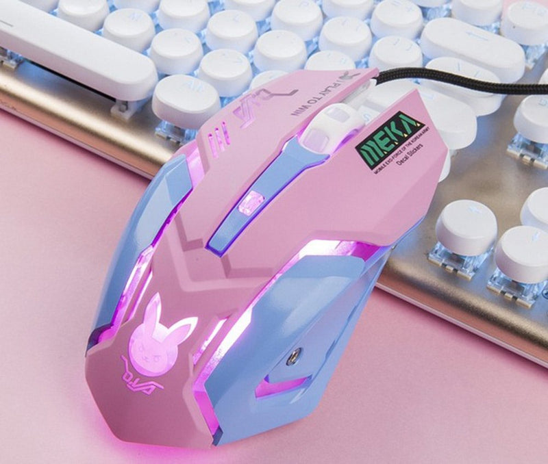 [Australia - AusPower] - OW Mouse Breathing LED Backlit Gaming Mouse Genji Reaper Wired USB Computer Mouse for PC& Mac E-Sports Gamers 