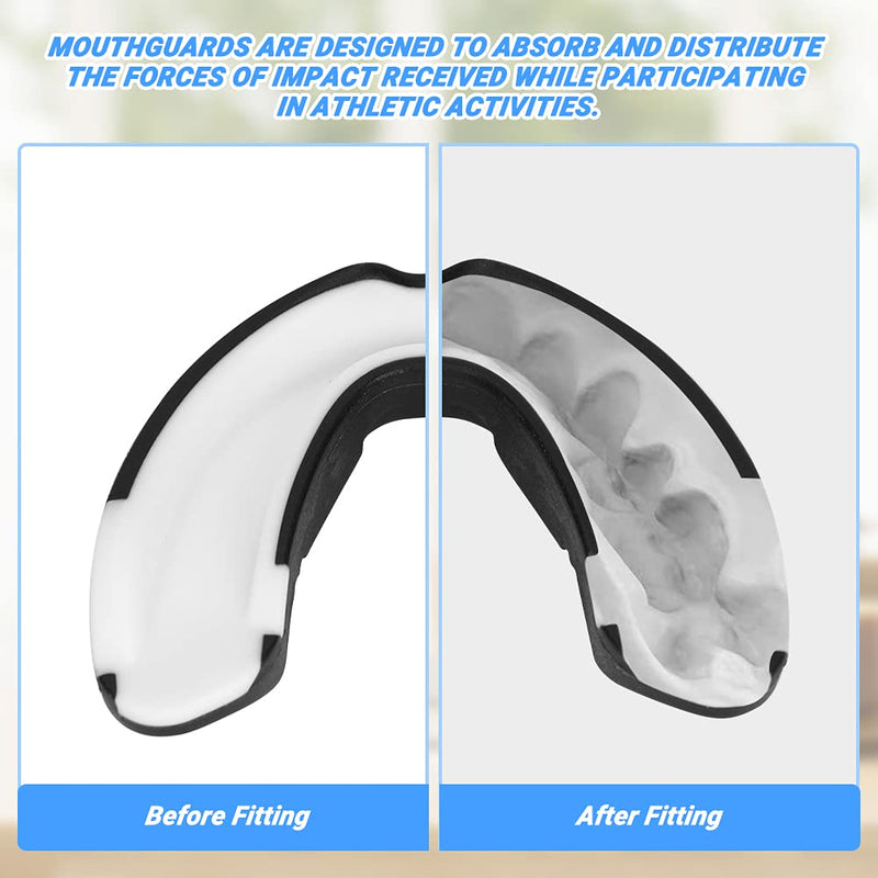 [Australia - AusPower] - Number-one 3 Pack Soft Mouth Guard, Professional Sports Mouthguard for Boxing, Jujitsu, MMA, Football, Basketball, Hockey, Karate, Rugby Teeth Armor to Protect Braces for Adult & Youth 