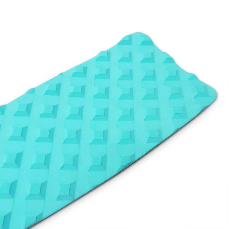 [Australia - AusPower] - AQUBONA 5 Piece EVA Surfboard Deck Traction Pads with Kicker for Stomp Skimboards, Surf Boards, Funboard, Fish Board/Aqua Blue Gray Black AQUA 