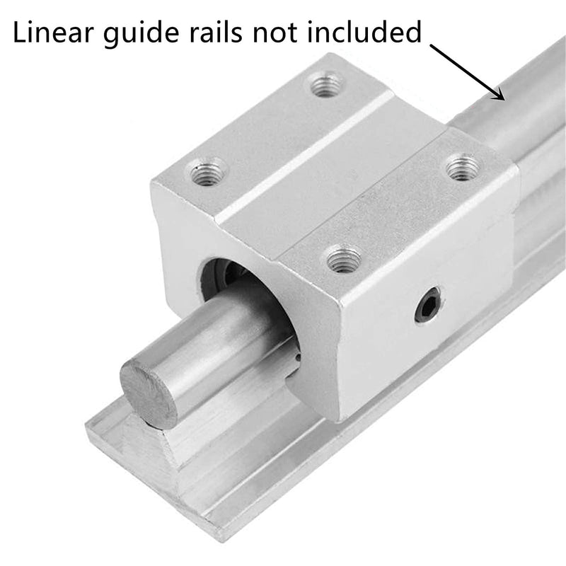 [Australia - AusPower] - CHUANGNENG SBR20UU Slide Block 1PCS 20mm Linear Bearing Motion Ball Slide Units for 20mm Linear Guide Rail 1PCS-20mm 1 