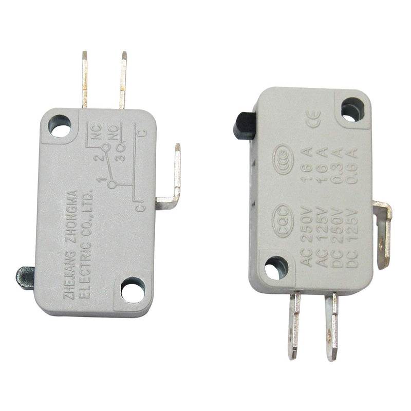 [Australia - AusPower] - TWTADE / 10pcs Universal Microwave Door Oven Freezer Micro Limit Switch Series AC/DC 125V 250V V-15-1C25 Snap Action for Arduino 