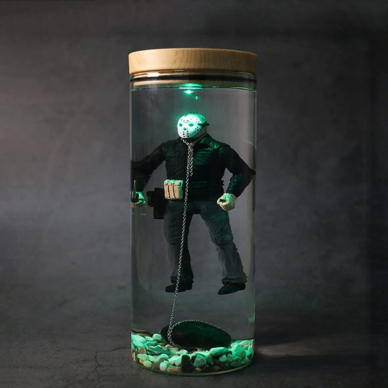 [Australia - AusPower] - AFGHLMVCZ Jason Voorhees Lamp, Jason Lamp, Horror Lamp, The 13th Collection Water Lamp, Resin Water Lamp Night Lamp Table Multicolor 
