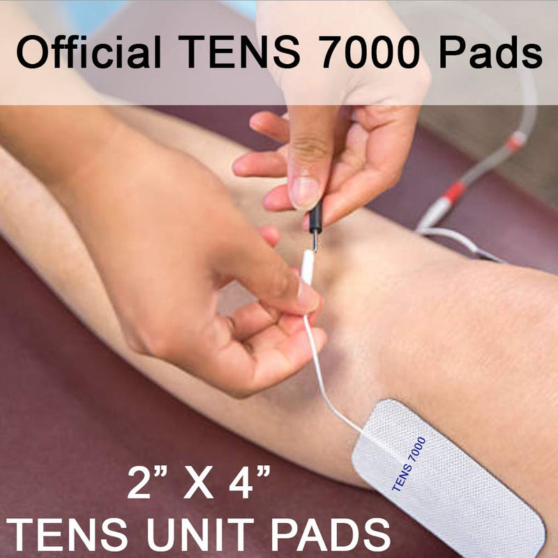 [Australia - AusPower] - TENS 7000 Official TENS Unit Pads - Premium Quality OTC TENS Pads, 2" X 4" - Compatible with Most TENS Machines, Replacement Electrodes Value Pack, 16 Count 