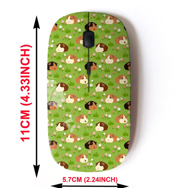 [Australia - AusPower] - 2.4G Wireless Mouse with Cute Pattern Design for All Laptops and Desktops with Nano Receiver - Adorable pet Guinea Pig Cavy 
