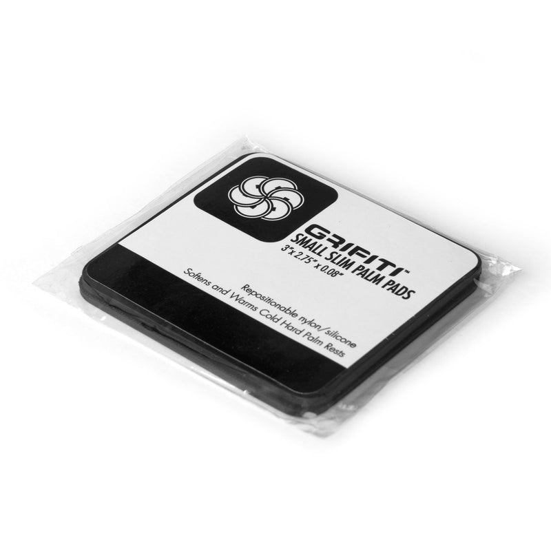 [Australia - AusPower] - Grifiti Small Slim Palm Pads are Notebook Wrist Rests with Tacky Silicone to Reposition for MacBooks and Laptops with Sharp Edges and Hard Surfaces (2 Small 3 x 2.75 inches Each) 