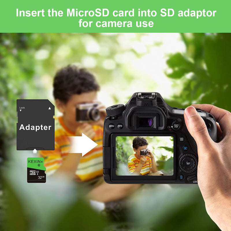 [Australia - AusPower] - KEXIN 3 Pack 32GB Micro SD Card Memory Card MicroSDHC UHS-I Memory Cards Class 10 High Speed Card, C10, U1, 32 GB 3 Pack 1).3 x 32G 